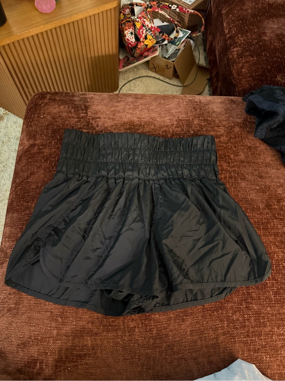 FP Movement by Free People Black High-Waist Bubble Athletic Shorts